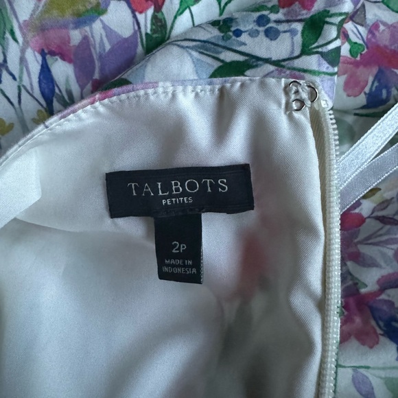 Talbots Floral Fit & Flare Dress - Picture 6 of 7